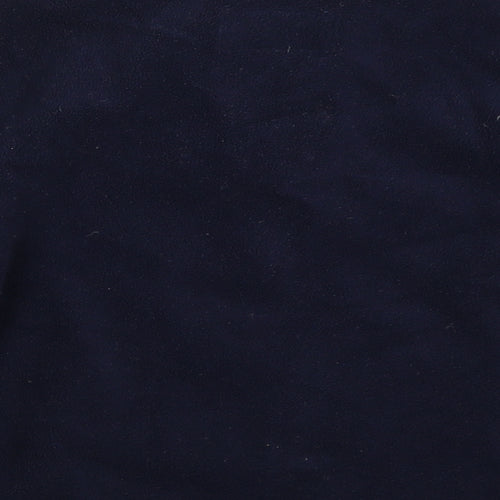 Preworn Boys Blue  Fleece Henley Sweatshirt Size 4 Years