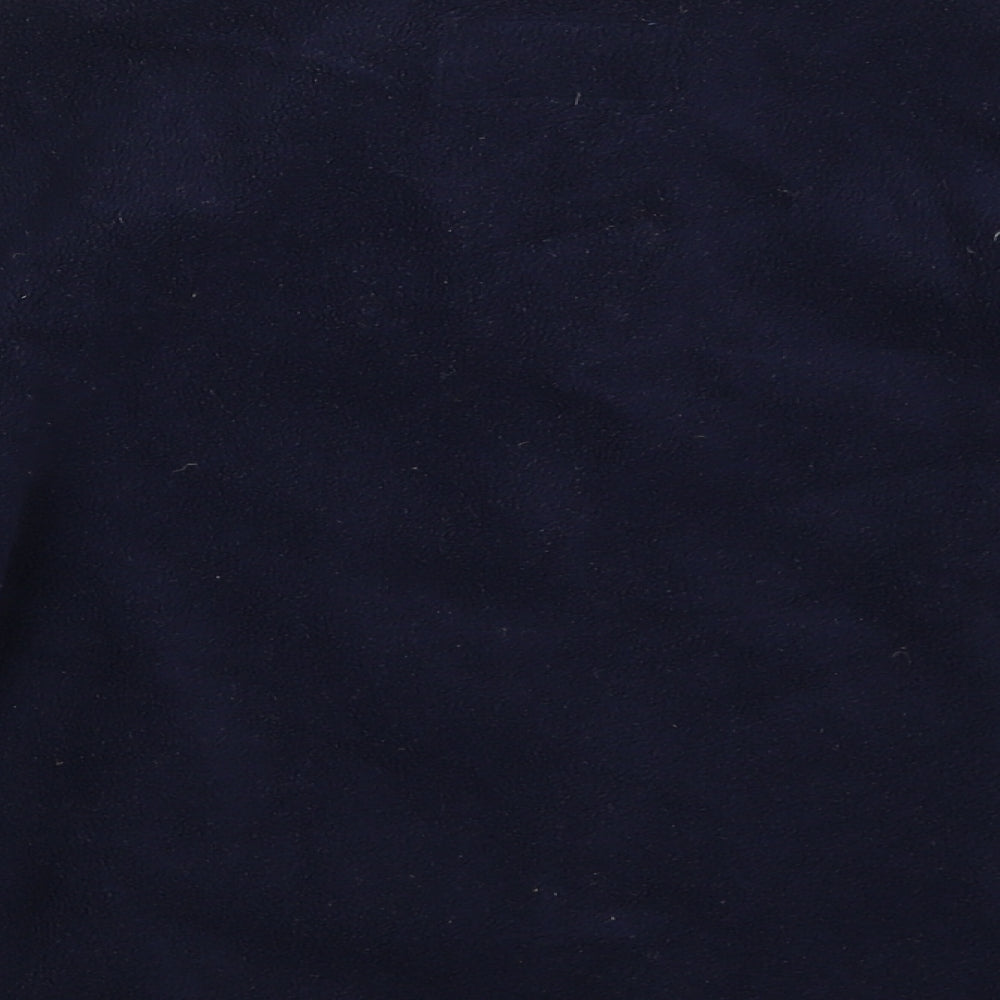 Preworn Boys Blue  Fleece Henley Sweatshirt Size 4 Years