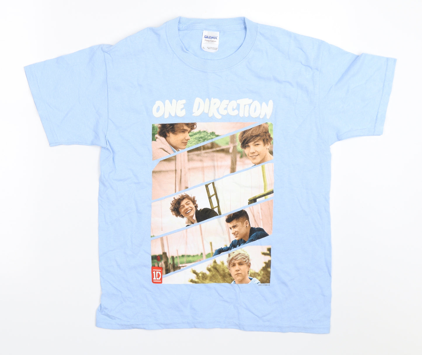 Gildan Womens Blue   Basic T-Shirt Size L  - One Direction