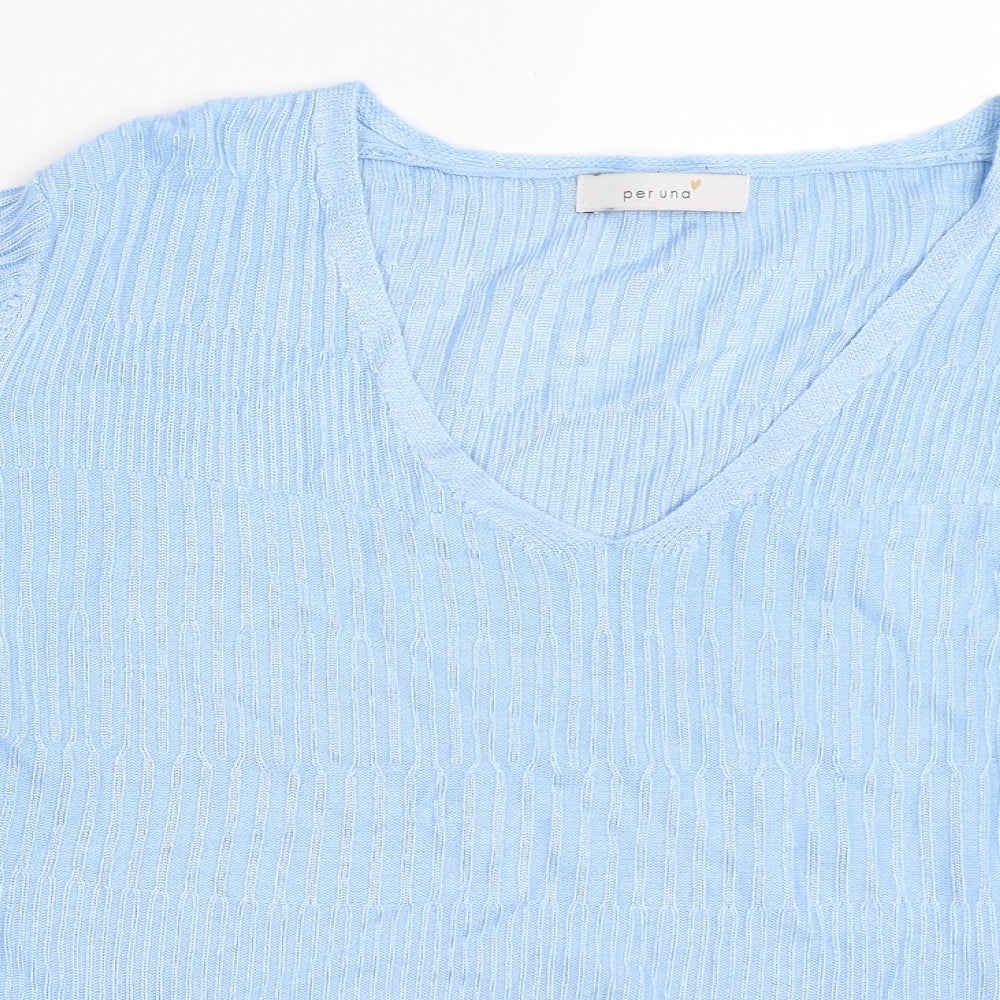 Per Una Womens Blue   Pullover Jumper Size 14