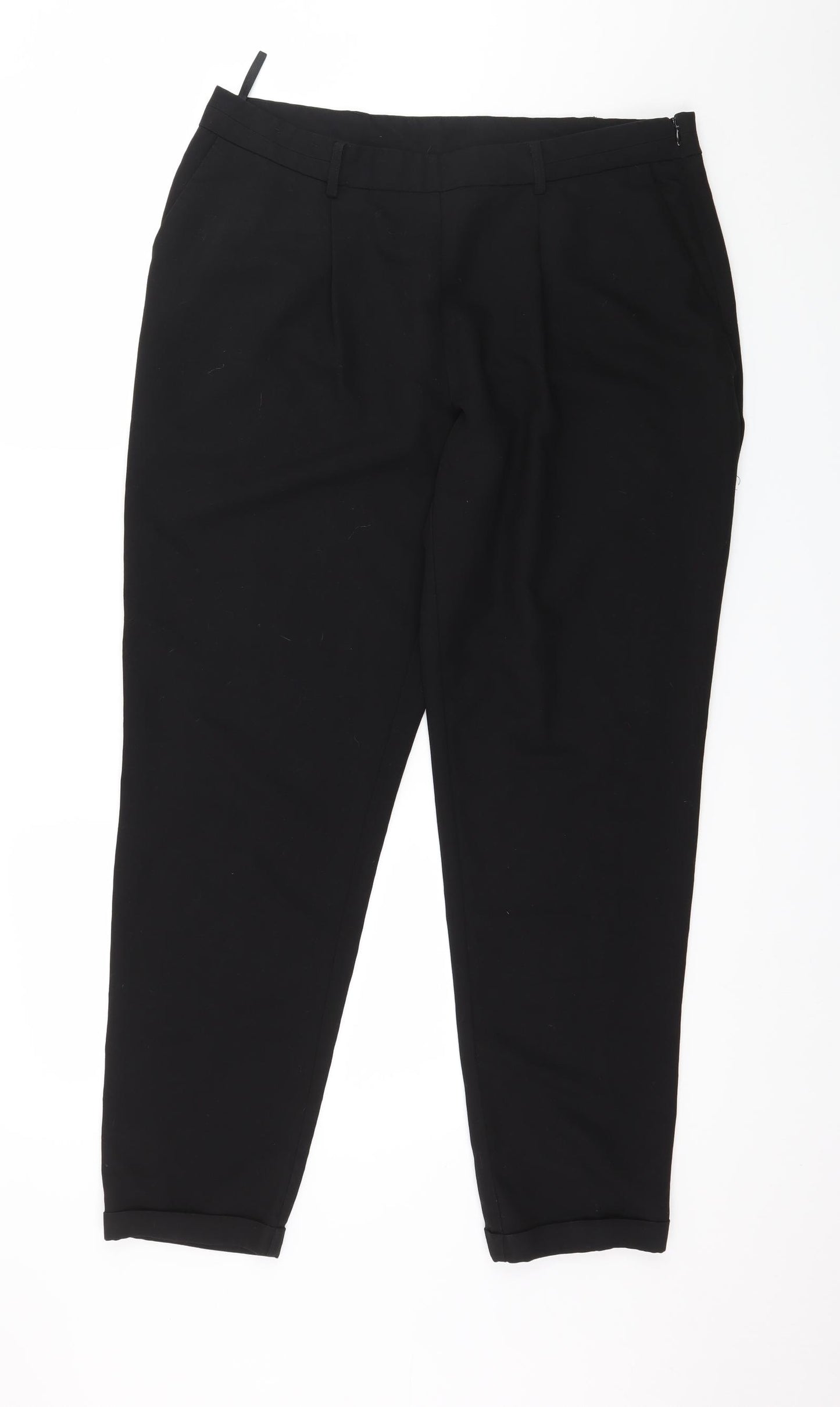 New Look Womens Black   Trousers  Size 14 L29 in