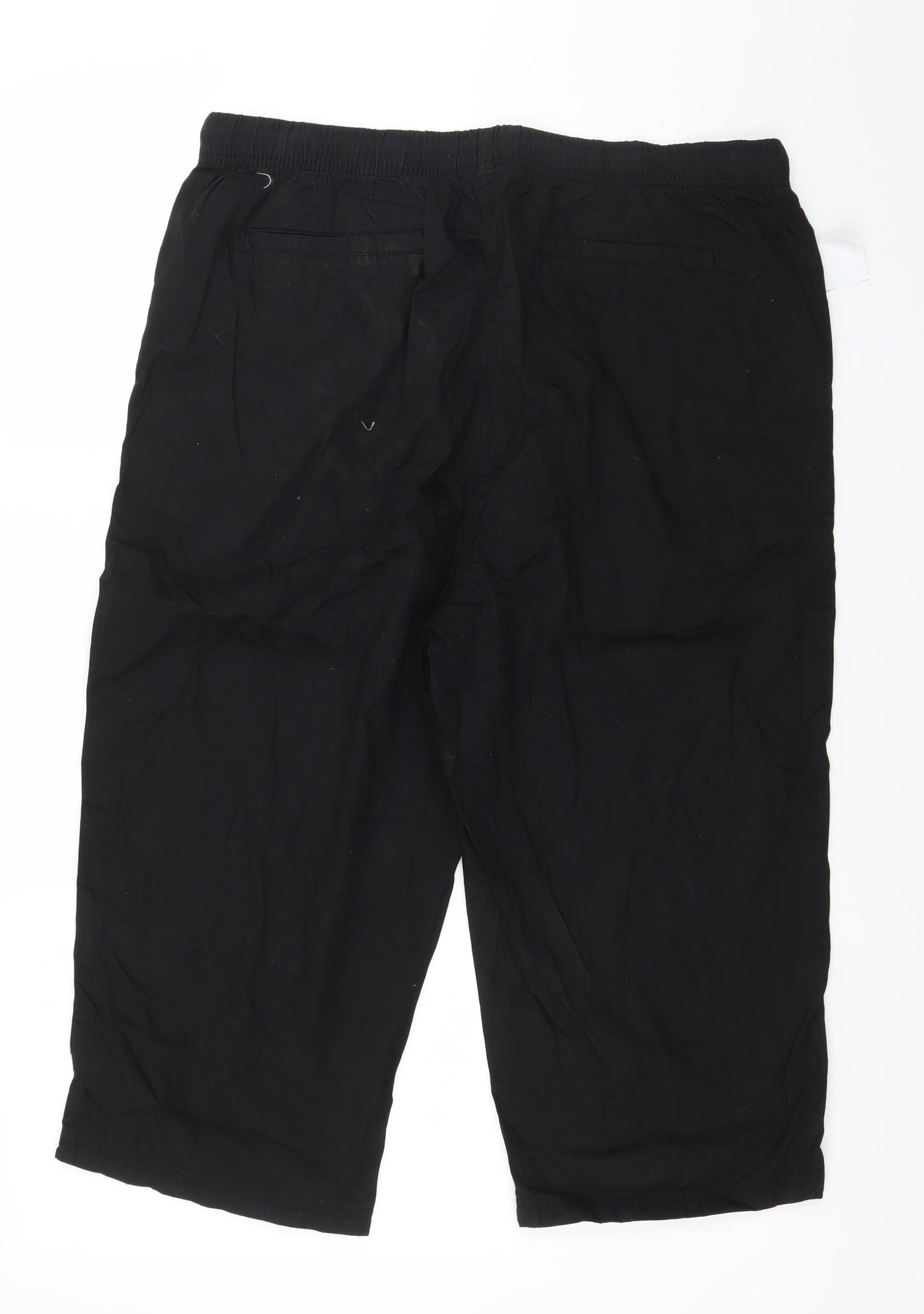 Anthology Womens Black   Cropped Trousers Size 16 L20 in