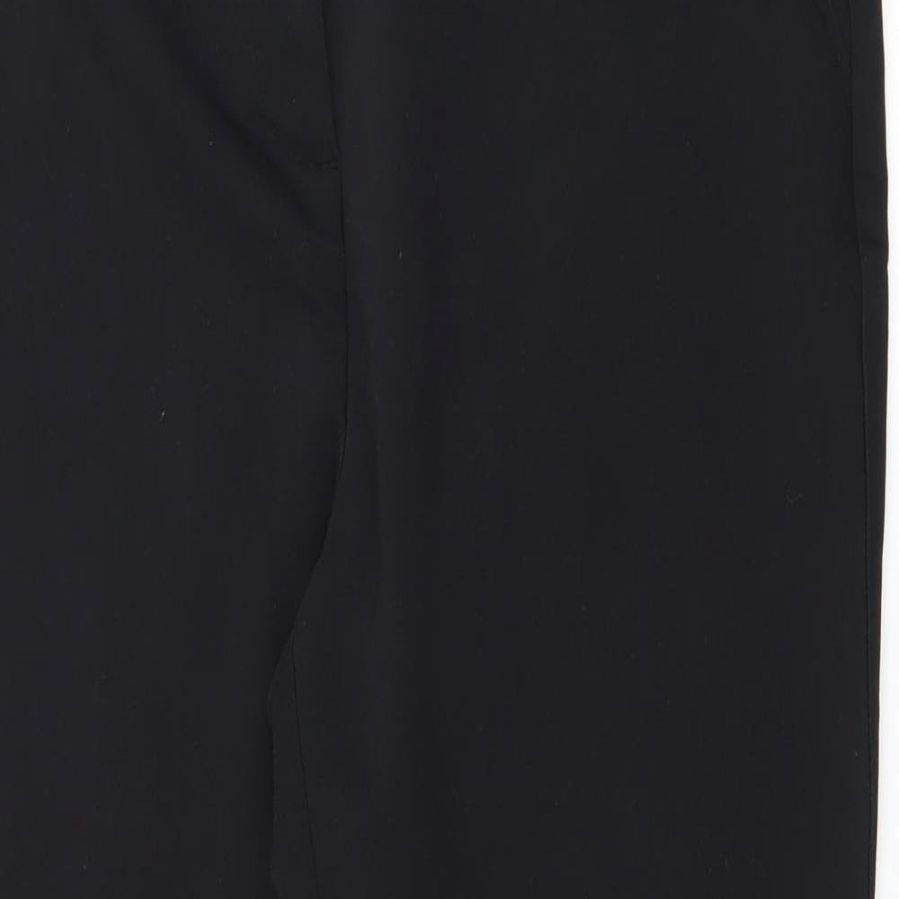 Papaya Womens Black   Trousers  Size 14 L25 in