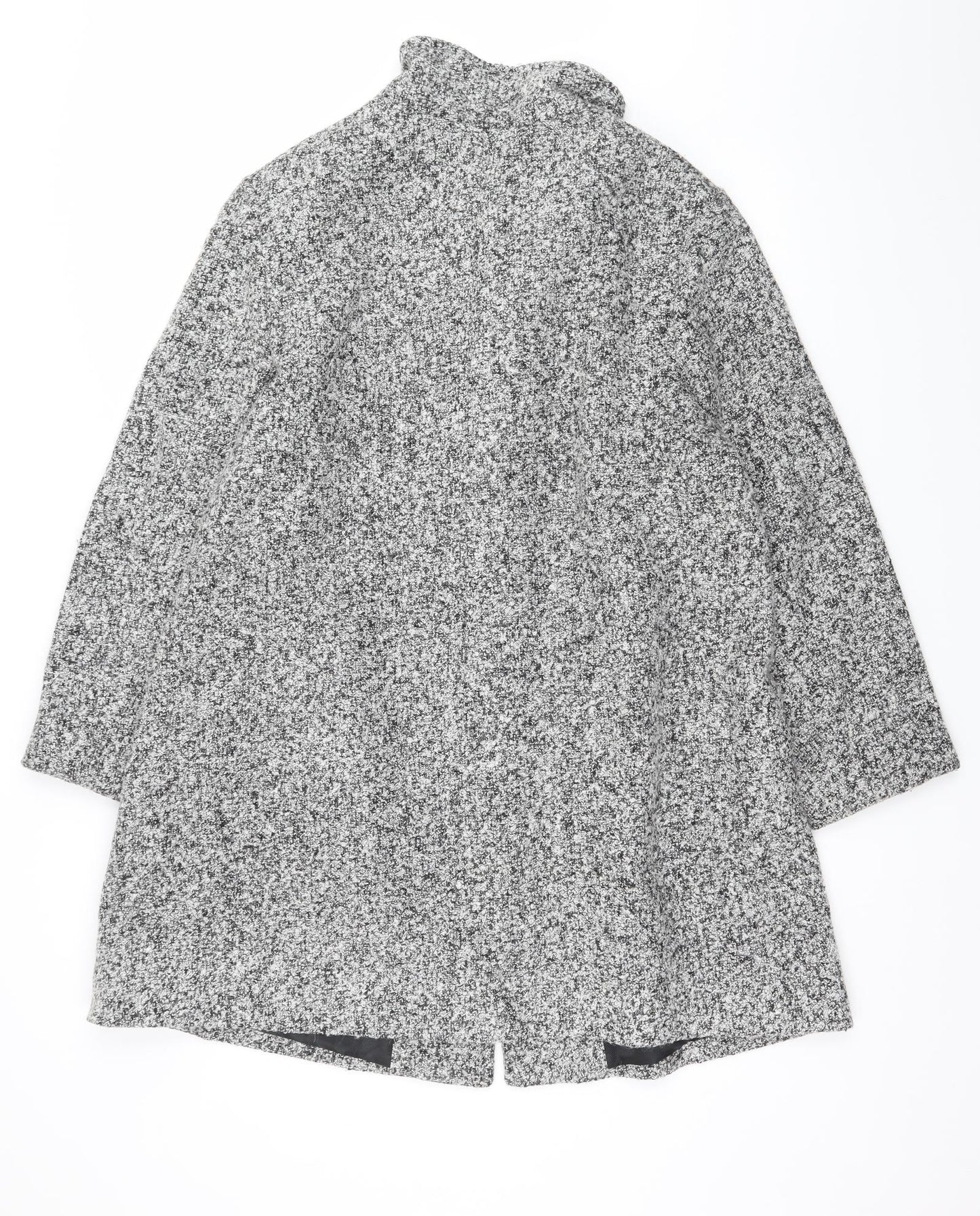 Jones New York Womens Grey   Overcoat Coat Size 14
