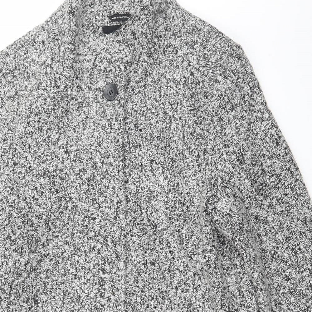 Jones New York Womens Grey   Overcoat Coat Size 14