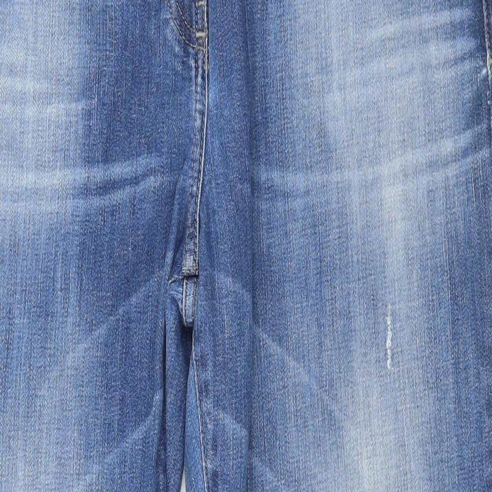 NEXT Womens Blue  Denim Straight Jeans Size 14 L25 in