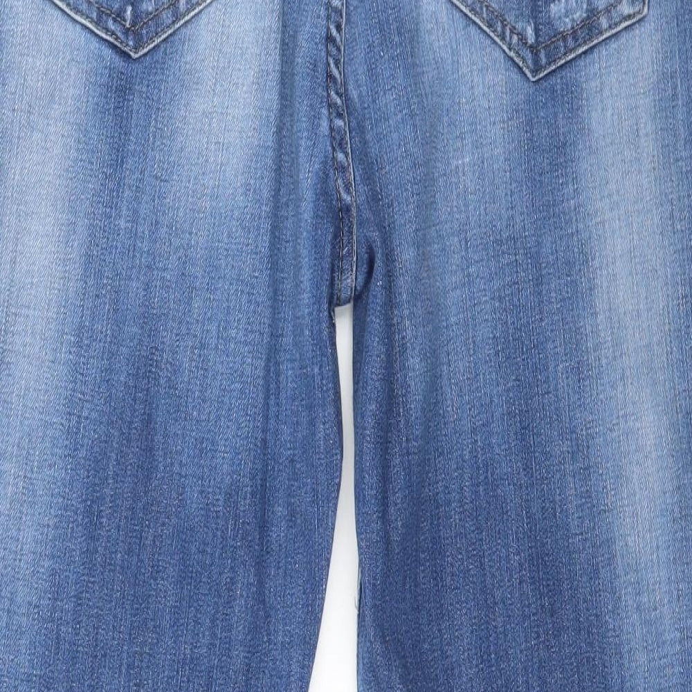 NEXT Womens Blue  Denim Straight Jeans Size 14 L25 in