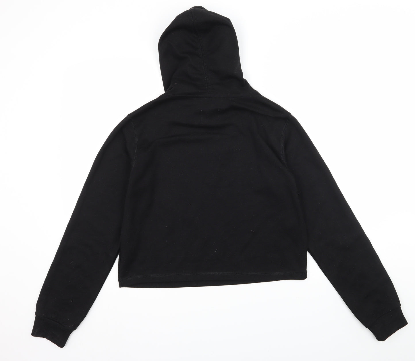 Fluid Womens Black  Jersey Pullover Hoodie Size 14