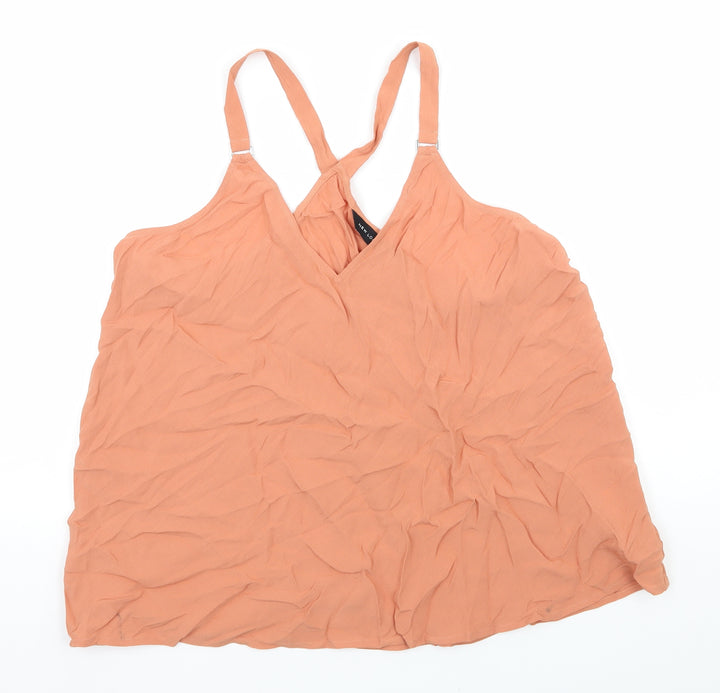 New Look Womens Orange   Camisole Tank Size 14