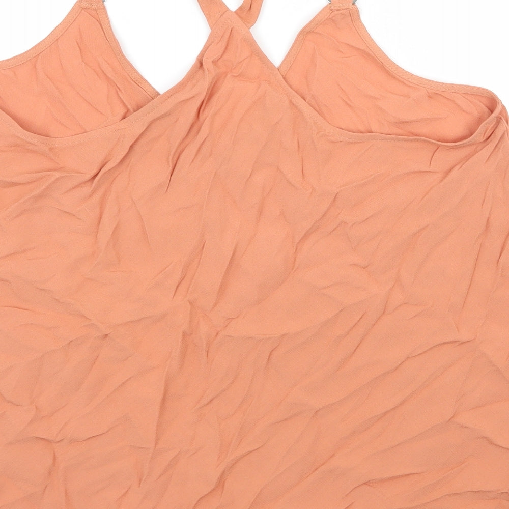 New Look Womens Orange   Camisole Tank Size 14