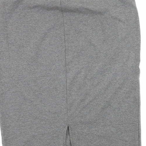 Just Fab Womens Grey  Jersey Straight & Pencil Skirt Size XL