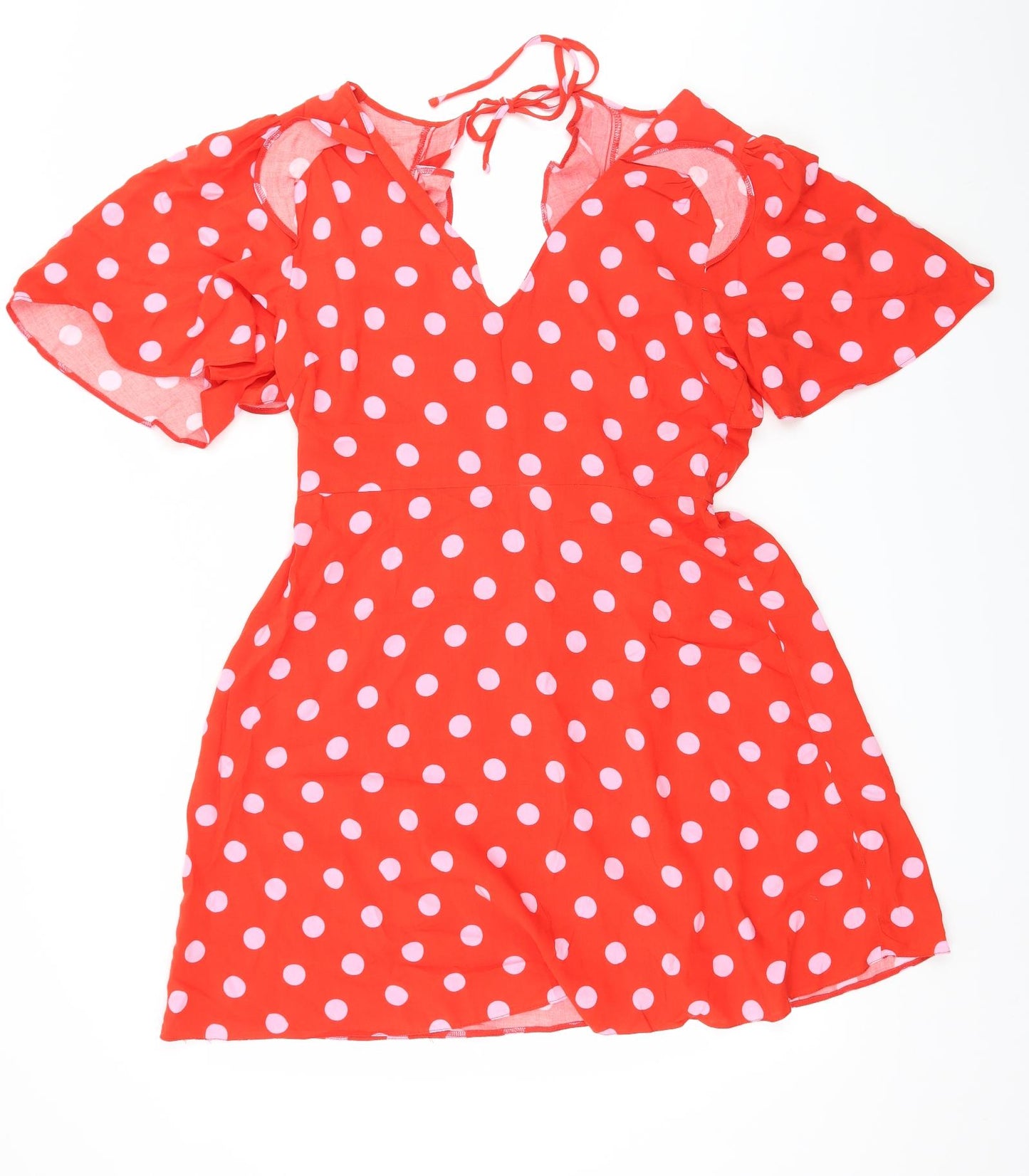 George Womens Red Polka Dot  Skater Dress  Size 12