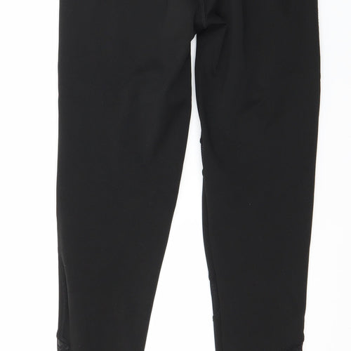 Preowrn Womens Black  Jersey Capri Leggings Size M L26 in