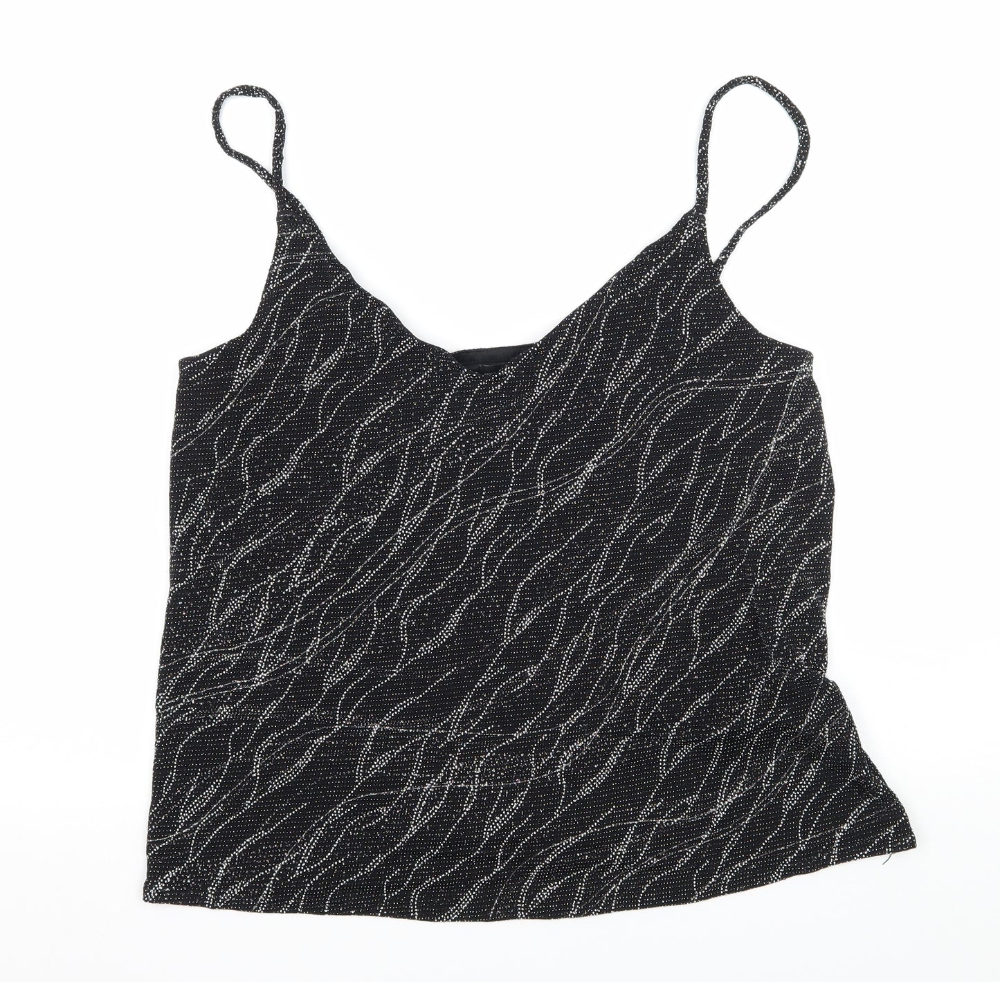 F& Womens Black  Jersey Basic Tank Size 14