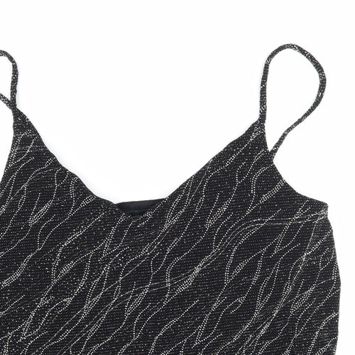 F& Womens Black  Jersey Basic Tank Size 14
