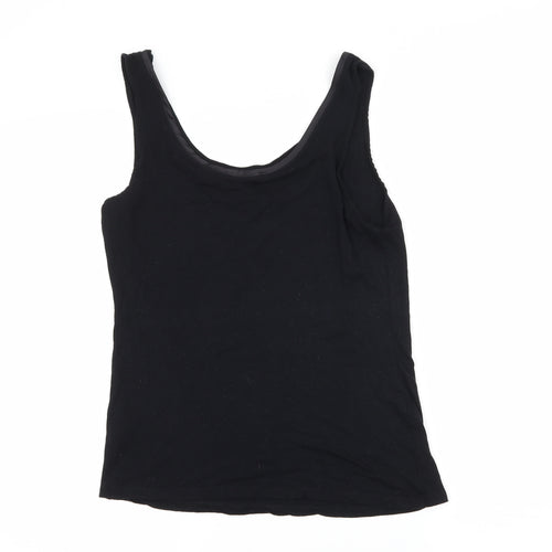 Oasis Womens Black  Jersey Basic Tank Size M