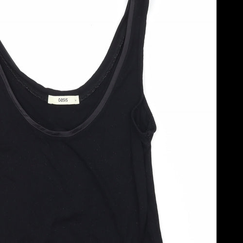 Oasis Womens Black  Jersey Basic Tank Size M