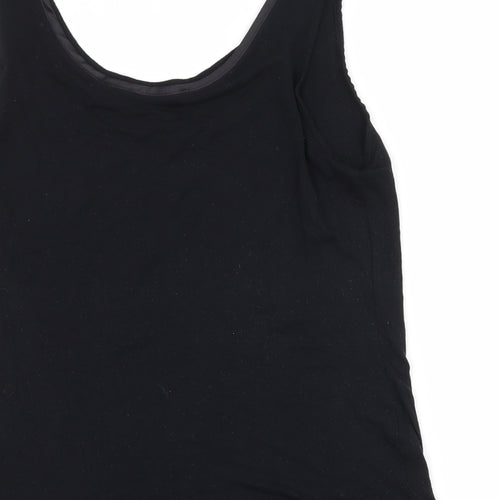 Oasis Womens Black  Jersey Basic Tank Size M