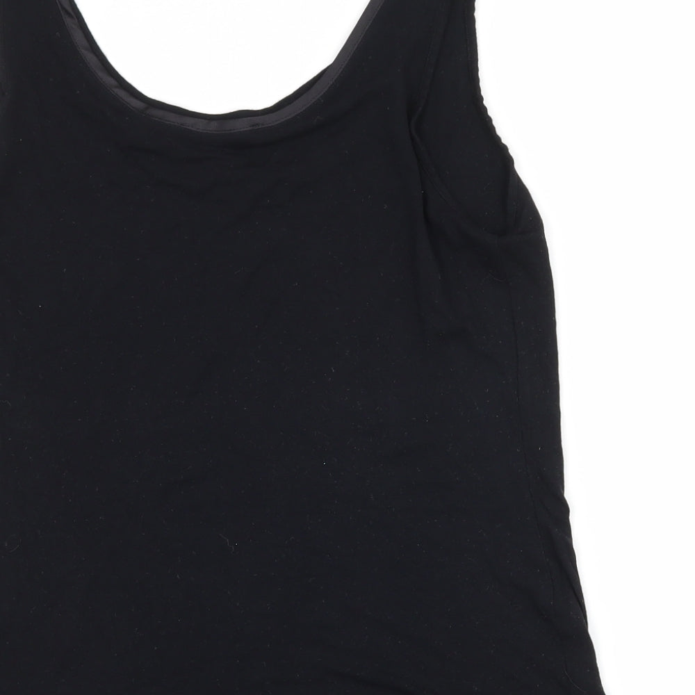 Oasis Womens Black  Jersey Basic Tank Size M