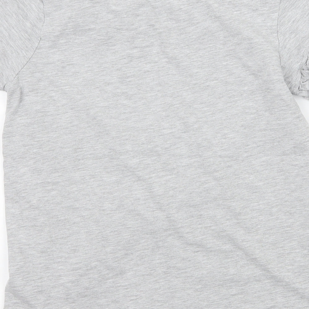 George Girls Grey  Jersey Basic T-Shirt Size 10 Years  - Rocket