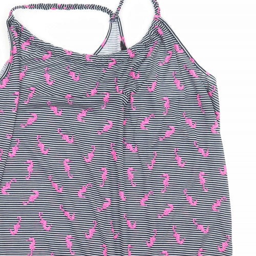 George Womens Blue Striped Jersey Basic Tank Size XL  - Sea Horse