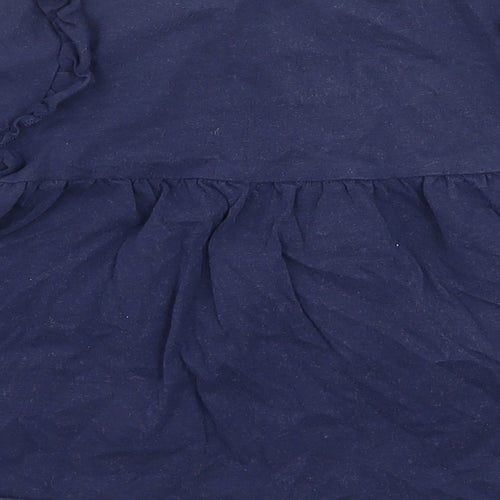 George Girls Blue  Jersey Skater Dress  Size 18-24 Months  - slogan