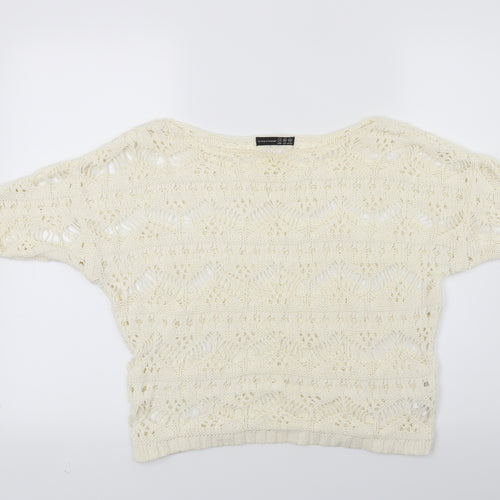 Atmosphere Womens White  Knit Pullover Jumper Size 6