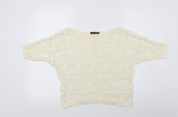 Atmosphere Womens White  Knit Pullover Jumper Size 6
