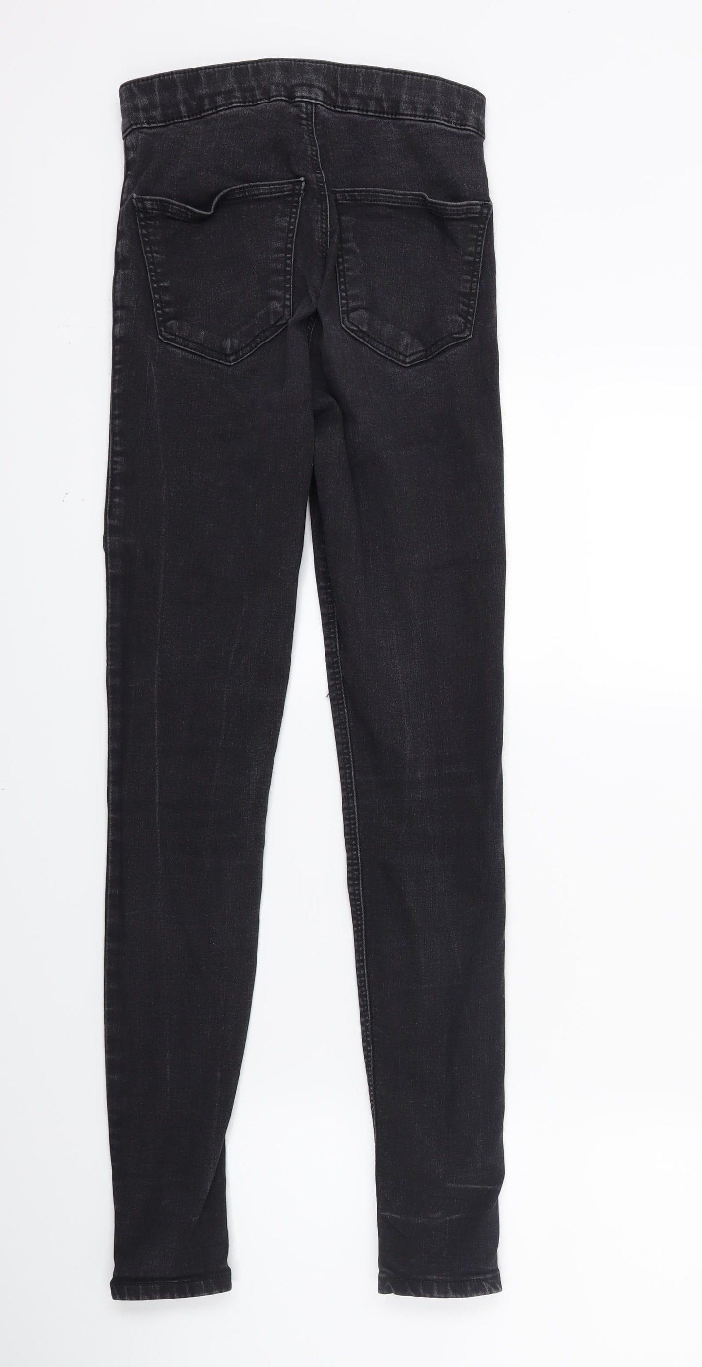 Topshop Womens Black  Denim Skinny Jeans Size 25 in L26 in