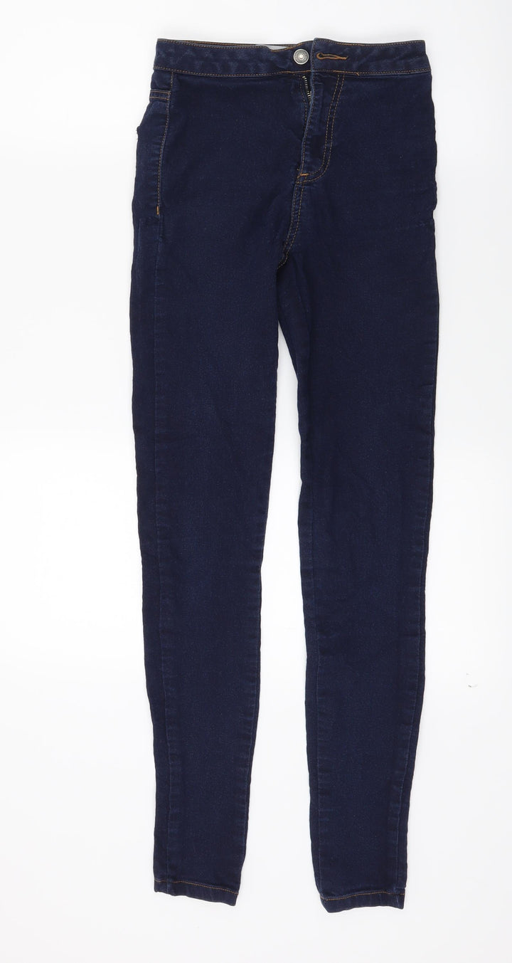 Primark Womens Blue Denim Skinny Jeans Size 6 L27 in