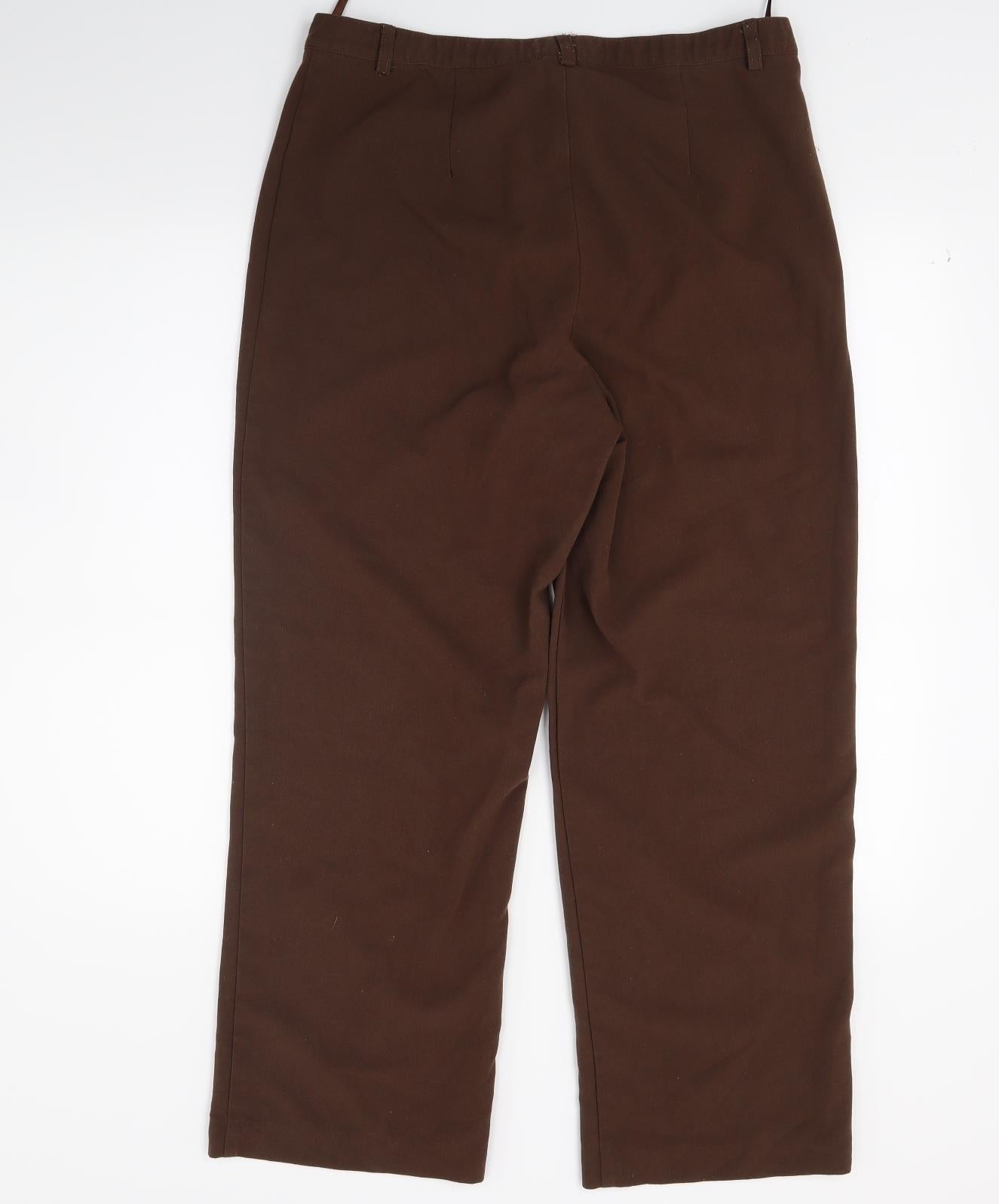 Damart Womens Brown   Trousers  Size 14 L25 in