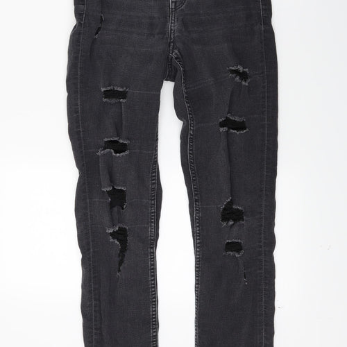 Divided Womens Black  Denim Skinny Jeans Size 6 L26 in
