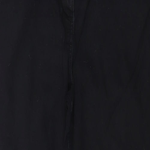 George Womens Black  Denim Straight Jeans Size 16 L27 in