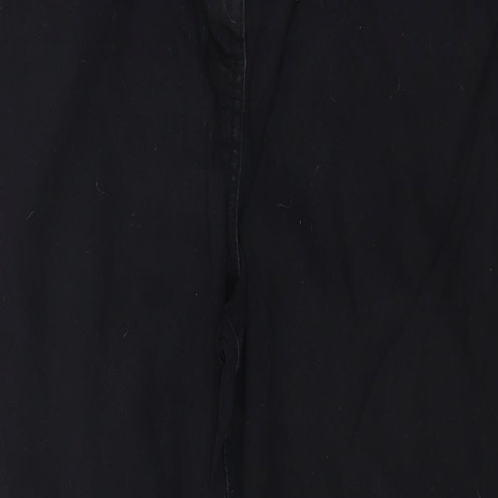 George Womens Black  Denim Straight Jeans Size 16 L27 in