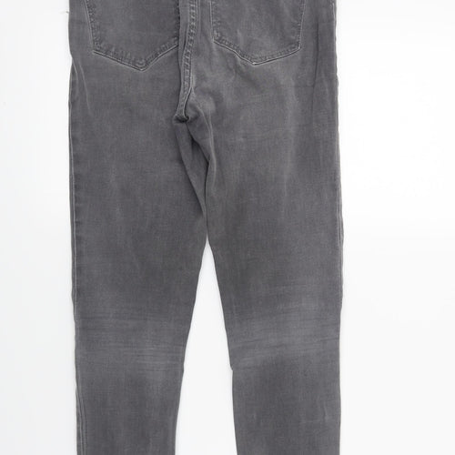 New Look Womens Grey  Denim Skinny Jeans Size 8 L23.5 in
