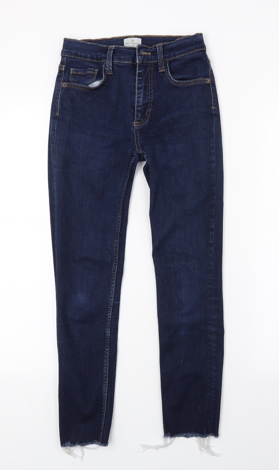 French Connection Womens Blue  Denim Skinny Jeans Size 8 L22.5 in