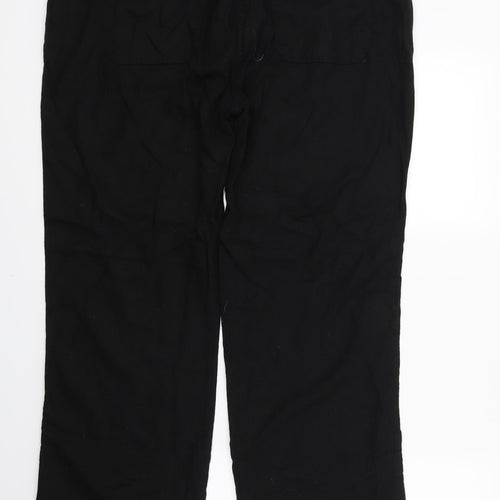 label Be Womens Black   Trousers  Size 14 L28 in