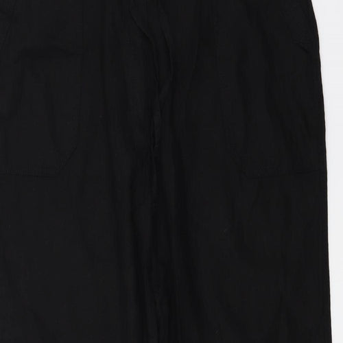 label Be Womens Black   Trousers  Size 14 L28 in