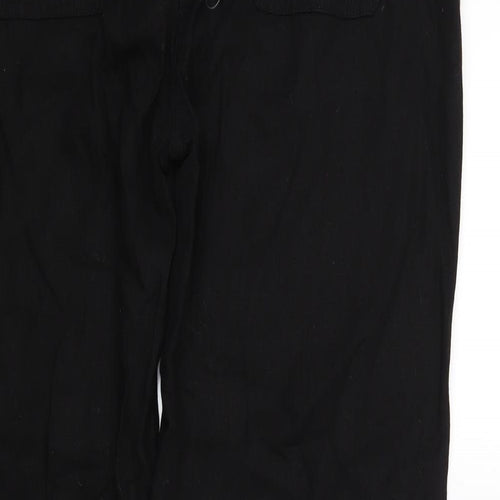 label Be Womens Black   Trousers  Size 14 L28 in