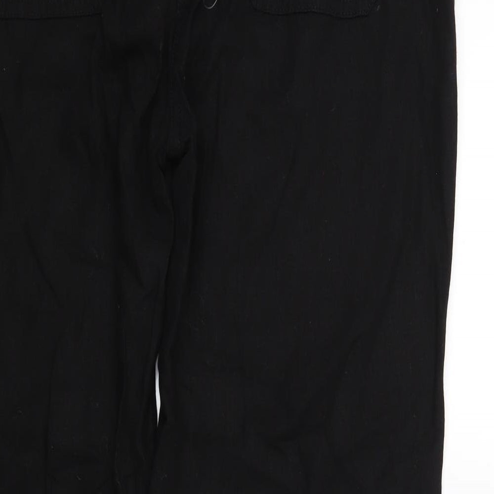 label Be Womens Black   Trousers  Size 14 L28 in