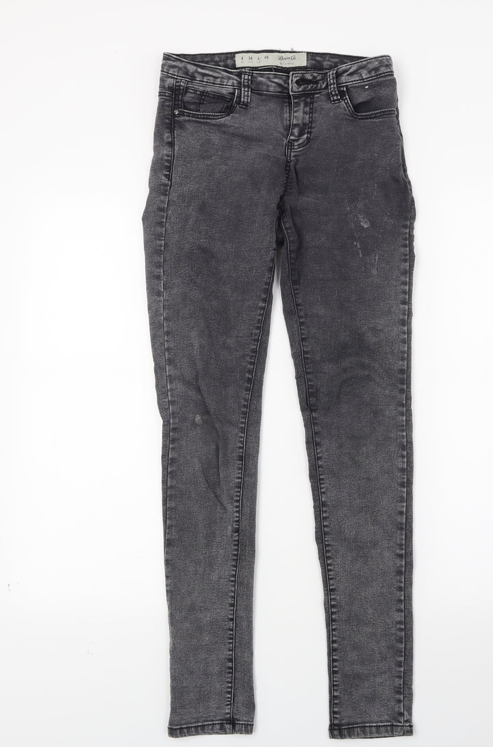 Primark Womens Black Denim Skinny Jeans Size 8 L26 in