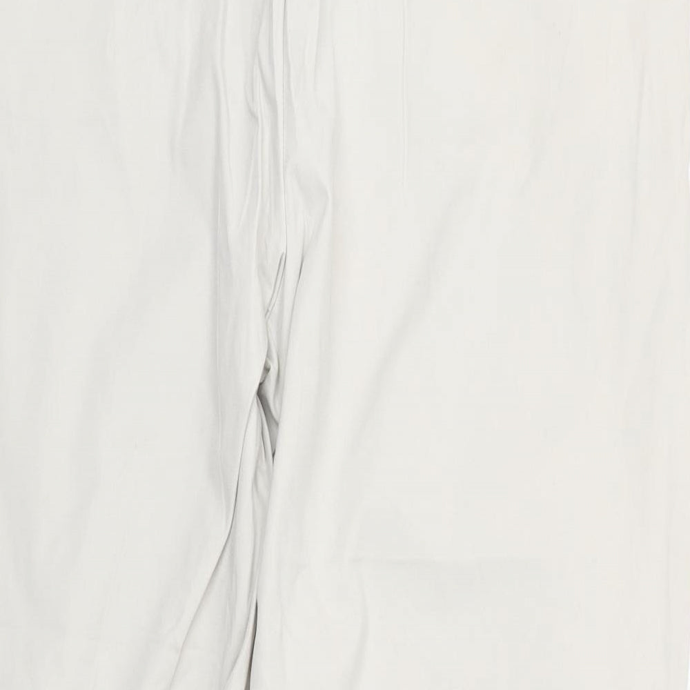 Lands end Womens White   Chino Trousers Size 18 L25 in