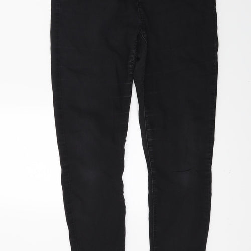 Dorothy Perkins Womens Black  Denim Skinny Jeans Size 10 L26 in