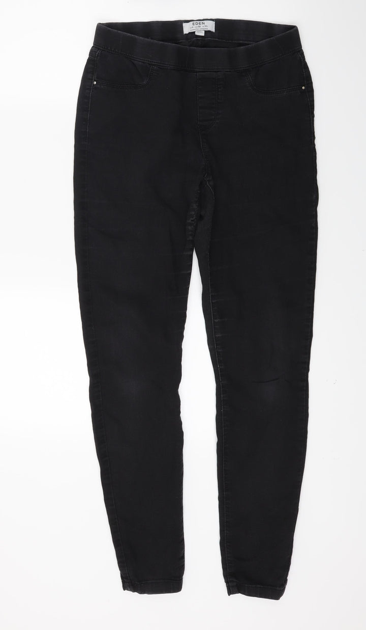Dorothy Perkins Womens Black Denim Skinny Jeans Size 10 L26 in