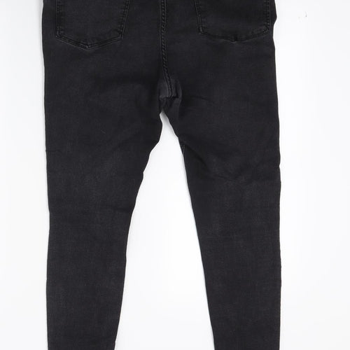 Very Womens Black  Denim Skinny Jeans Size 14 L23 in