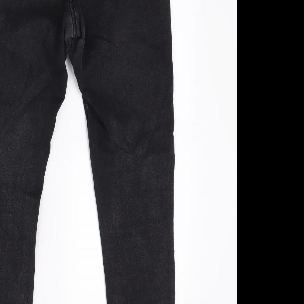 Very Womens Black  Denim Skinny Jeans Size 14 L23 in