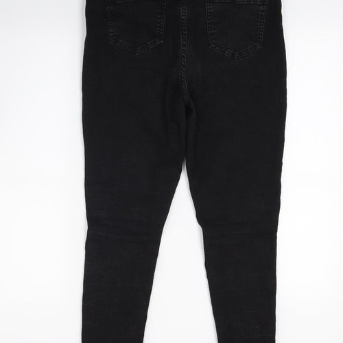 Boohoo Womens Black  Denim Skinny Jeans Size 12 L23 in