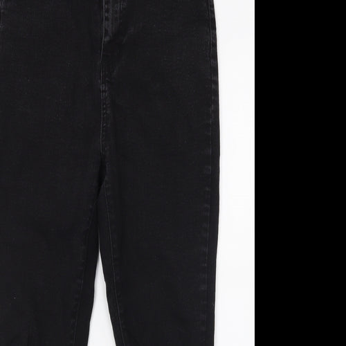 Boohoo Womens Black  Denim Skinny Jeans Size 12 L23 in