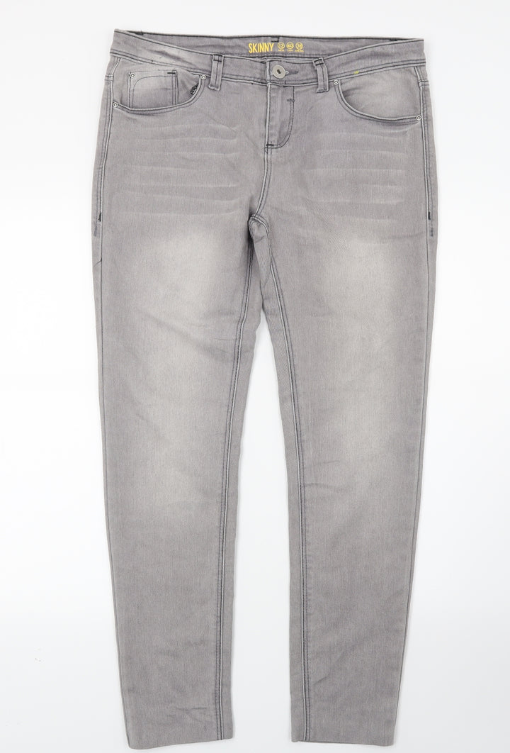 Primark Womens Brown  Denim Skinny Jeans Size 12 L27 in