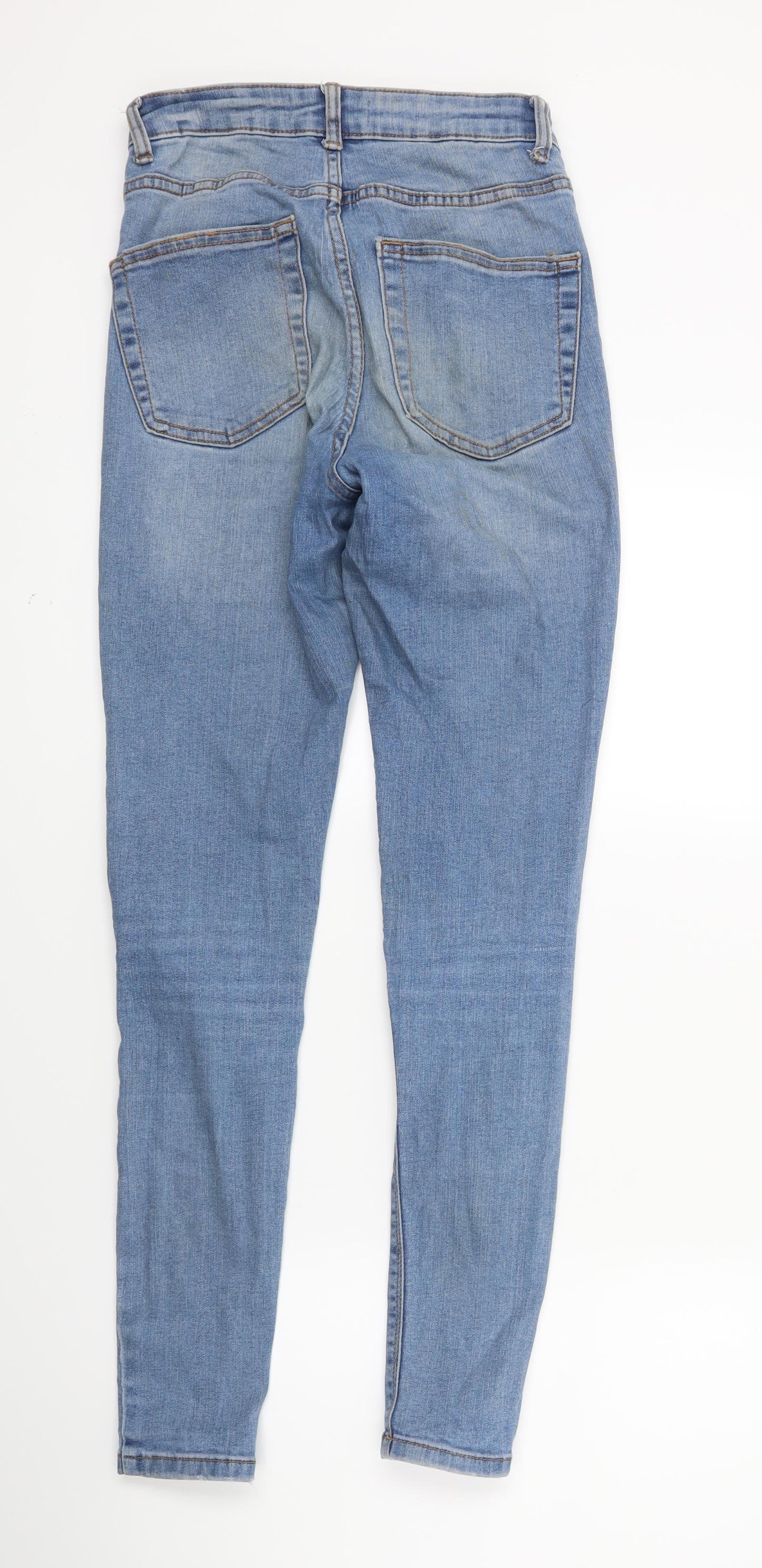 Primark Womens Blue  Denim Skinny Jeans Size 8 L27 in